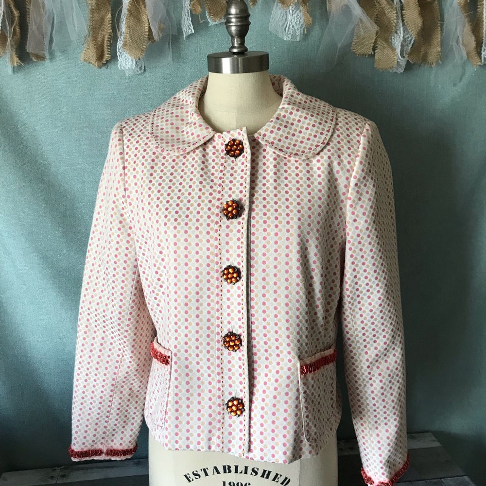 Bern & Mort Embellished Peter Pan Collar Blazer